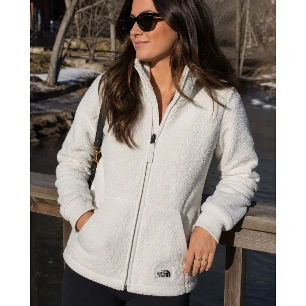 The North Face Cream Sherpa Campshire Zip Front Jacket Women’s XS Coat